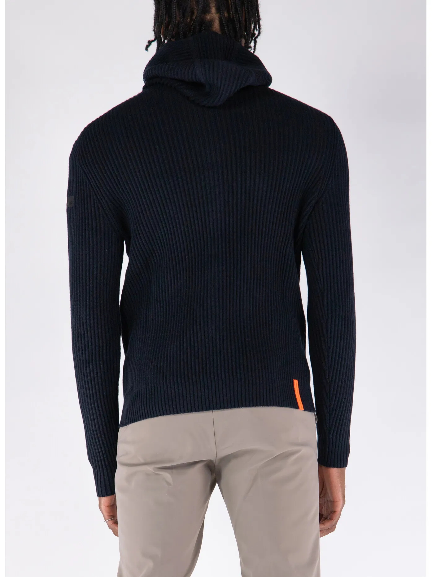     -R.R.D.    -MAGLIONE CON CAPPUCCIO ZIP-