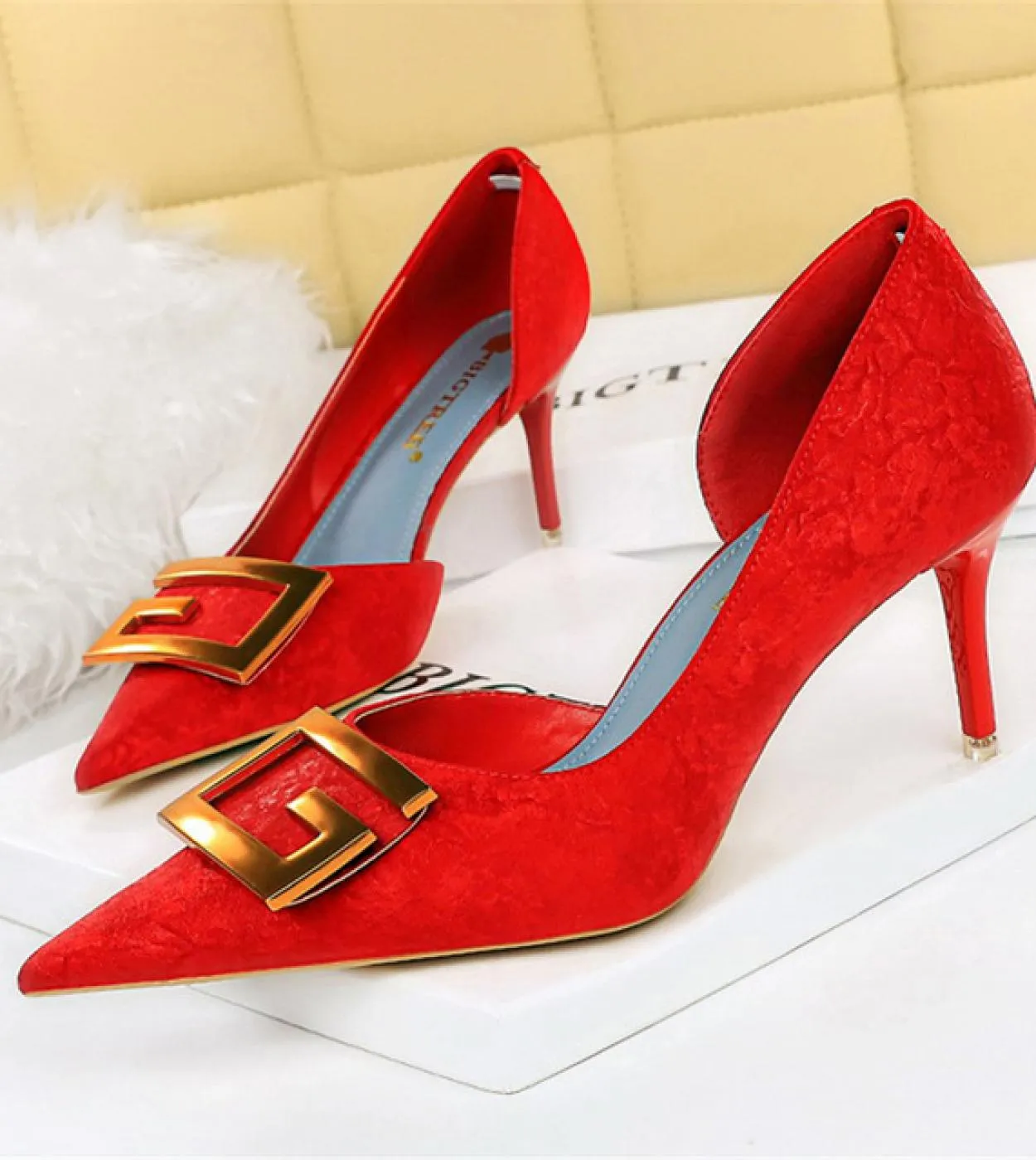 2023 Donna 7,5 cm 10,5 cm Tacchi alti Décolleté Lady Designer di marca di lusso Stiletto Tacchi medio-bassi Fetish Nightclub Ove