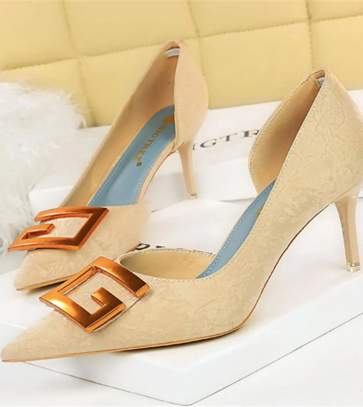 2023 Donna 7,5 cm 10,5 cm Tacchi alti Décolleté Lady Designer di marca di lusso Stiletto Tacchi medio-bassi Fetish Nightclub Ove