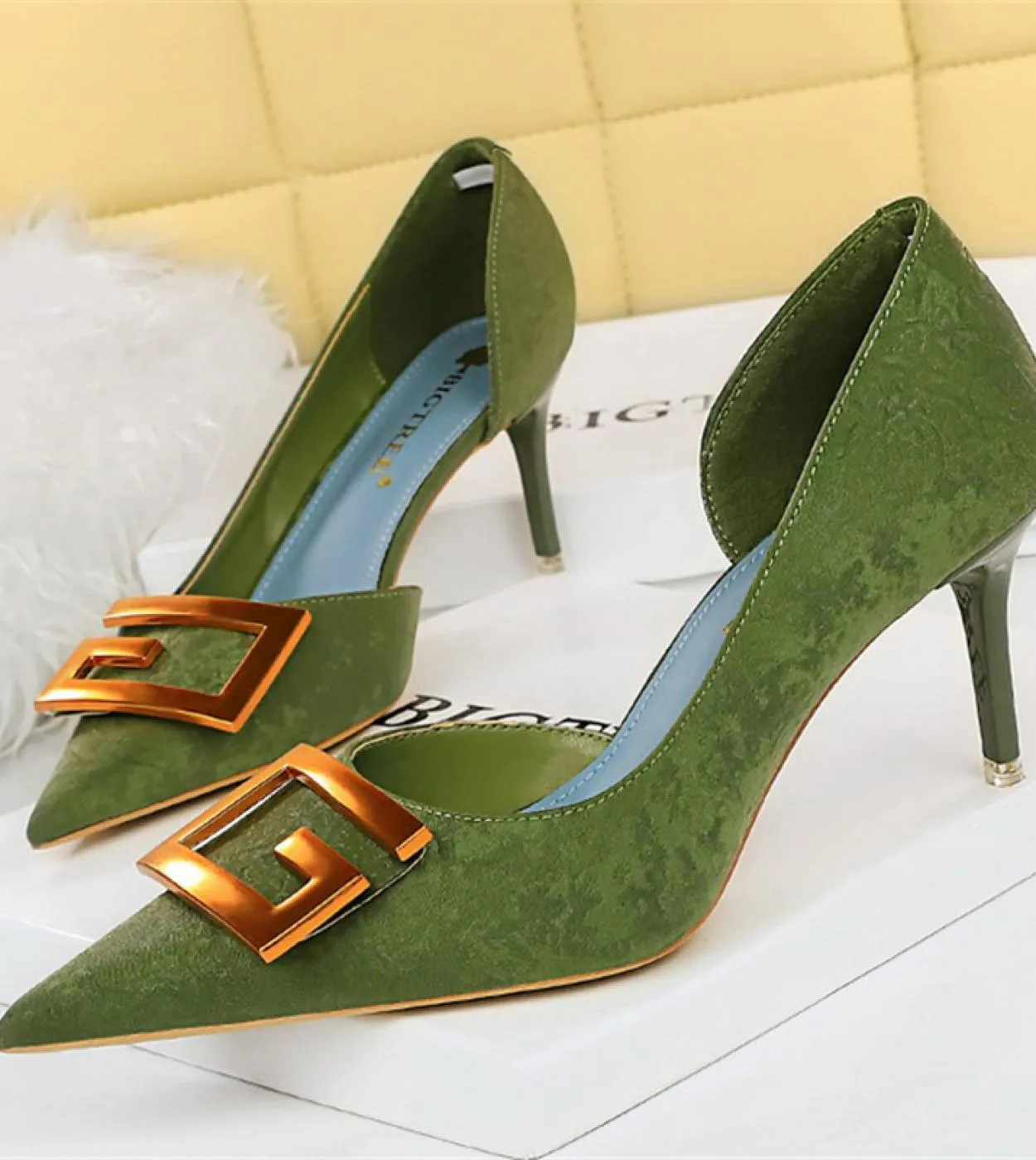 2023 Donna 7,5 cm 10,5 cm Tacchi alti Décolleté Lady Designer di marca di lusso Stiletto Tacchi medio-bassi Fetish Nightclub Ove