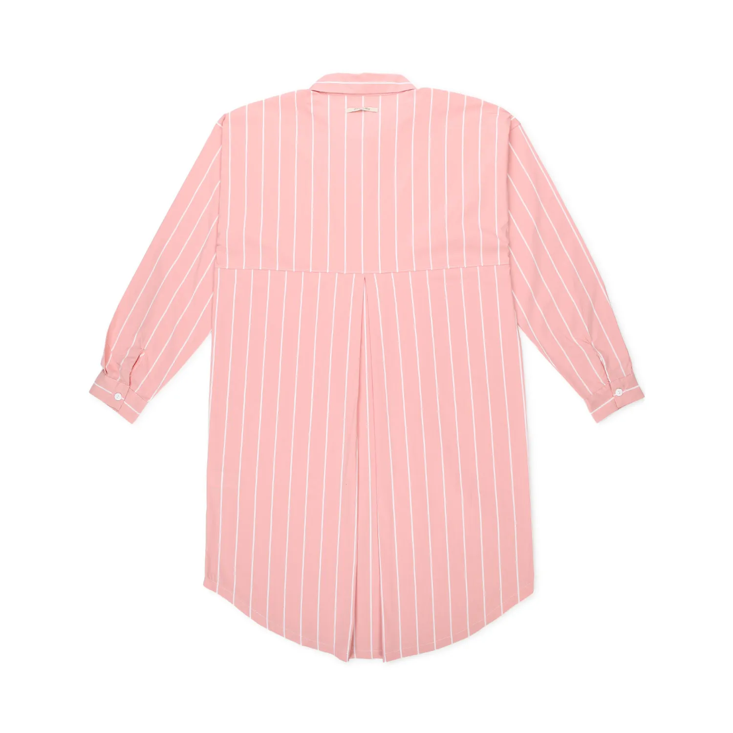 Abito Maxi Camicia Rosa Cipria Bambina E Teen