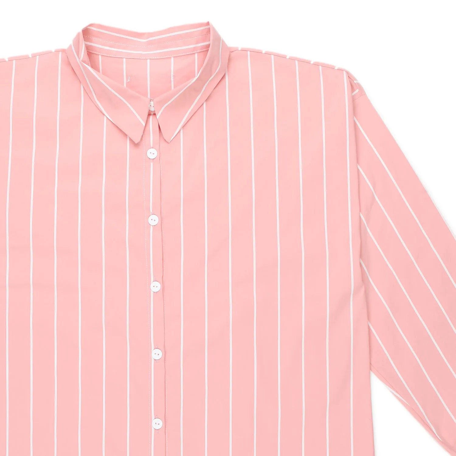 Abito Maxi Camicia Rosa Cipria Bambina E Teen