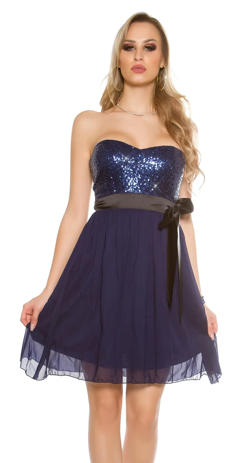 Abito midi AM008 navy