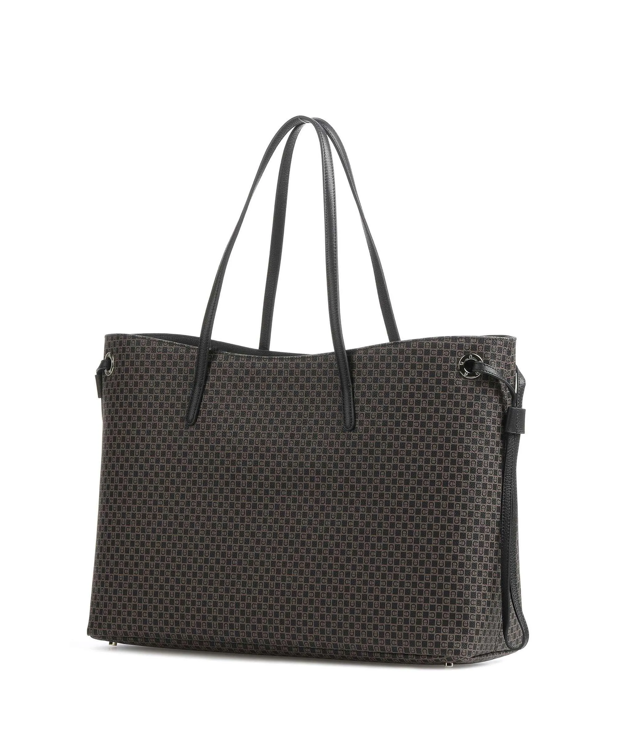  Aigner Carry All L Borsa shopper poliestere riciclato marrone/nero  