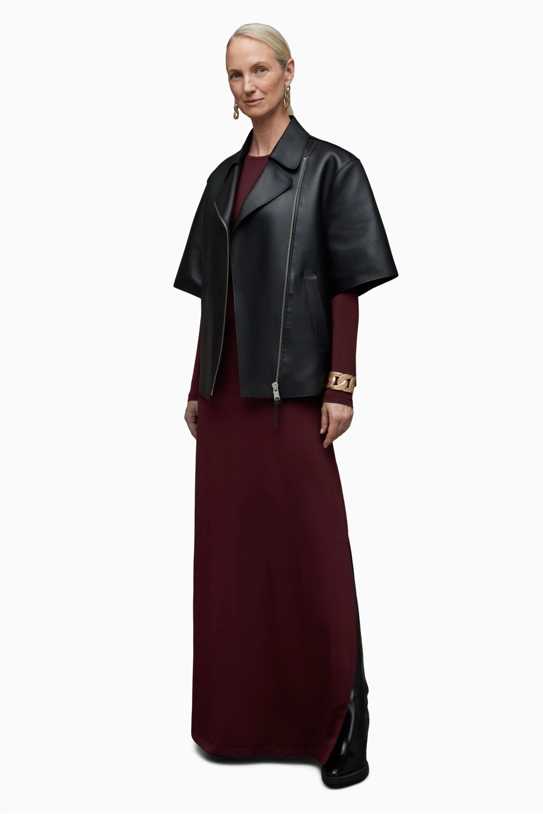 AllSaints - Katlyn - Manica lunga - Abito maxi