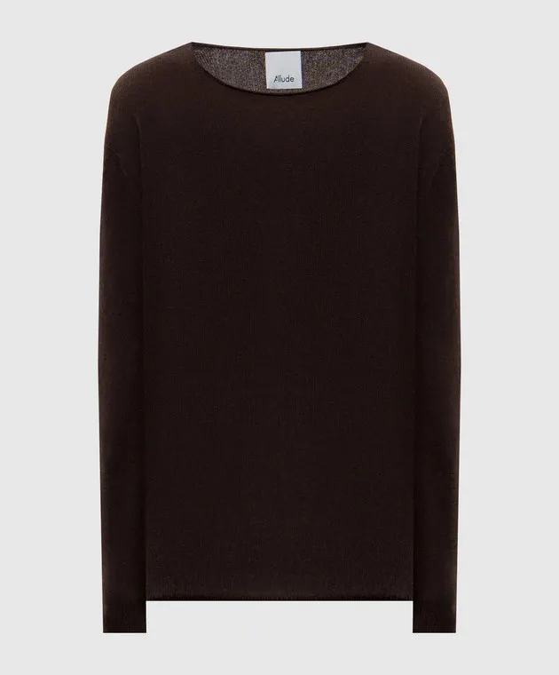 Allude Maglia in cashmere marrone 24511178