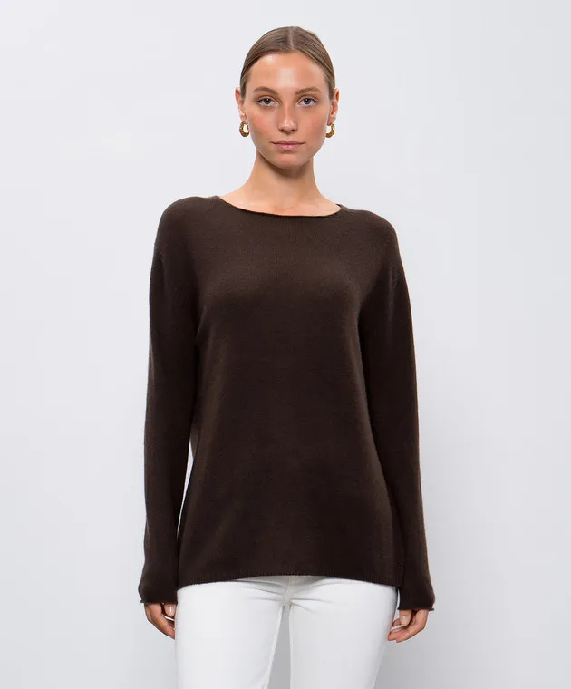 Allude Maglia in cashmere marrone 24511178