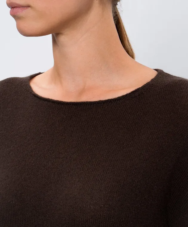 Allude Maglia in cashmere marrone 24511178