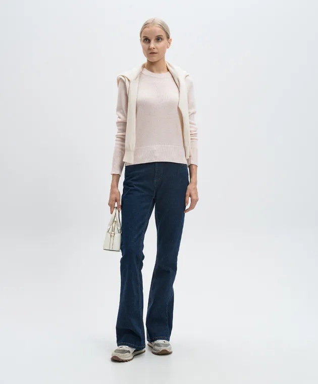 Allude Maglia in cashmere rosa 24511213