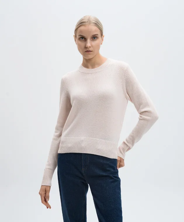 Allude Maglia in cashmere rosa 24511213