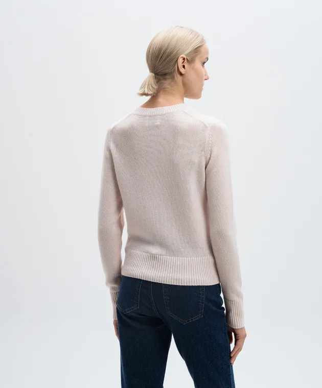 Allude Maglia in cashmere rosa 24511213