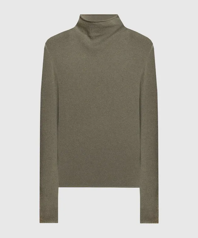 Allude Maglia in cashmere verde 23511182