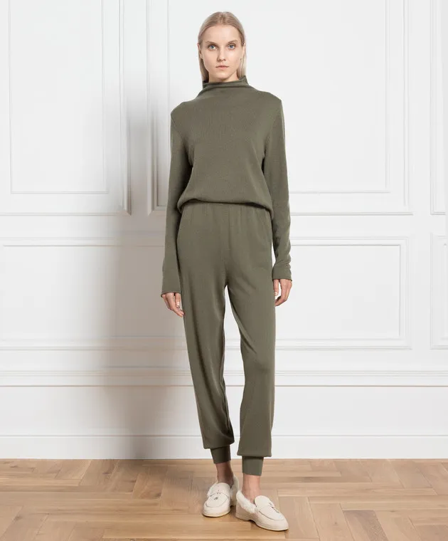 Allude Maglia in cashmere verde 23511182