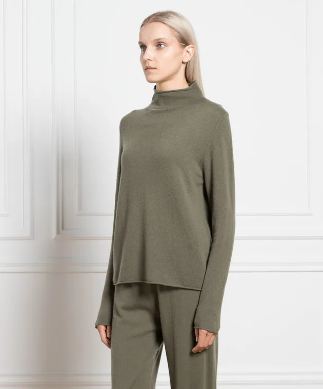Allude Maglia in cashmere verde 23511182