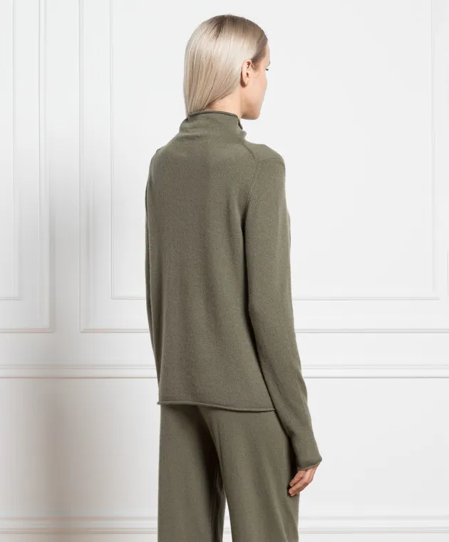 Allude Maglia in cashmere verde 23511182