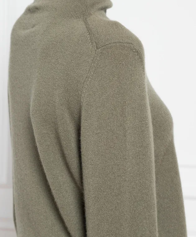 Allude Maglia in cashmere verde 23511182