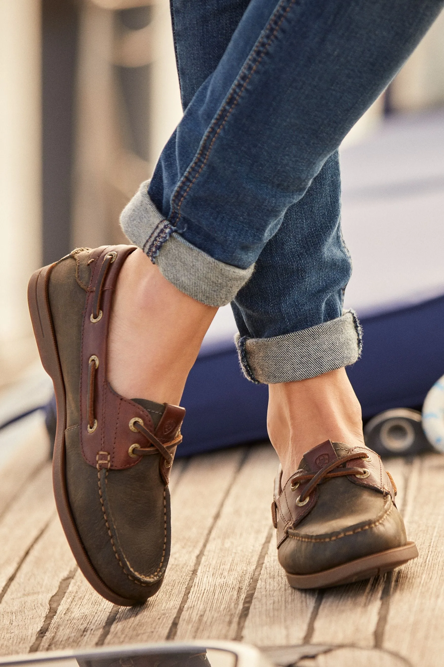 Ariat Verde - Antigua - Scarpe a barca