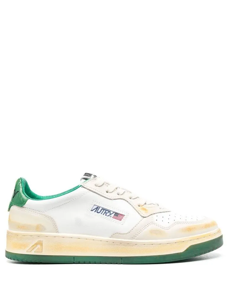 autry Sneakers 'Medalist' Vintage in pelle bianco e verde