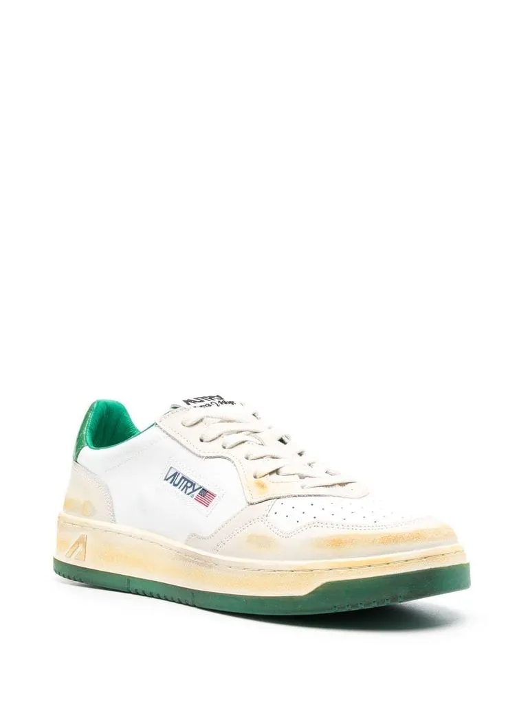 autry Sneakers 'Medalist' Vintage in pelle bianco e verde