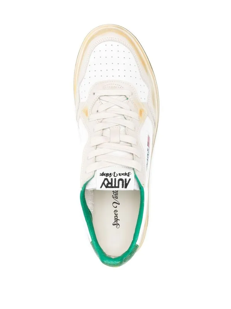 autry Sneakers 'Medalist' Vintage in pelle bianco e verde