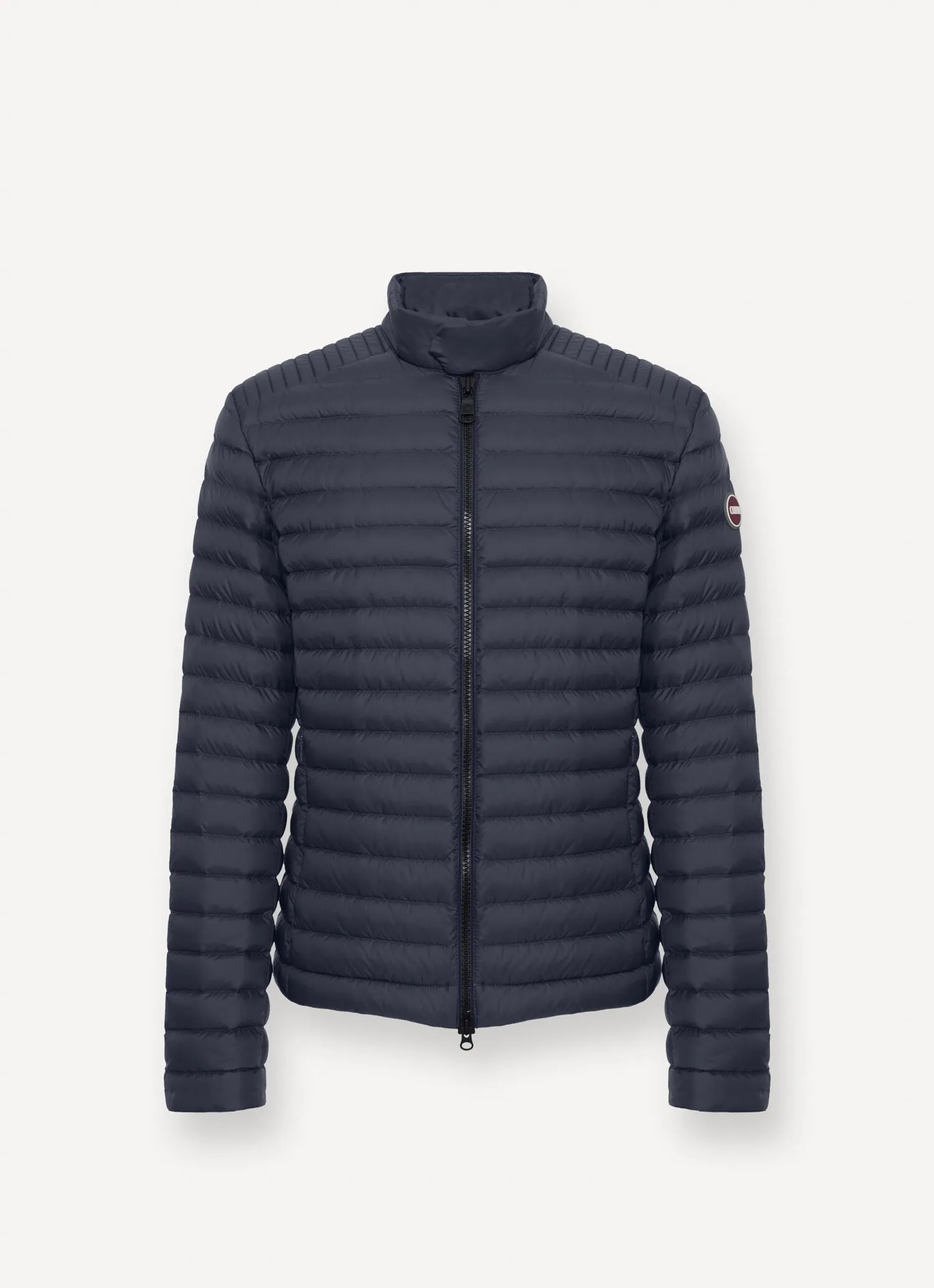 Autumn-weight padded biker jacket with drawstring