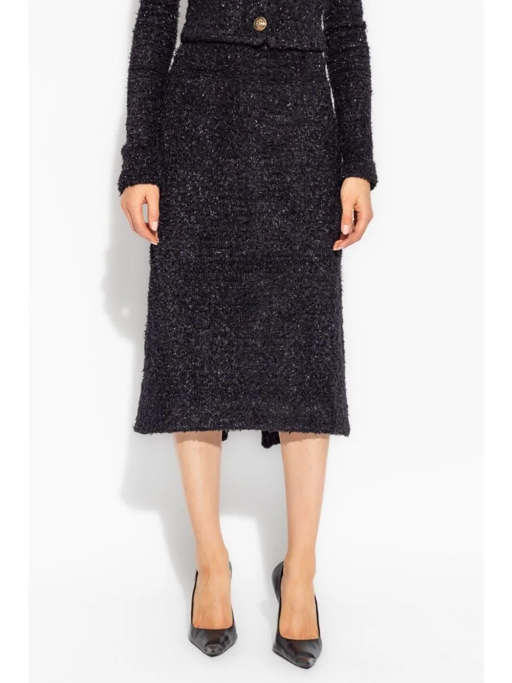   Balenciaga  Gonna midi in tweed  