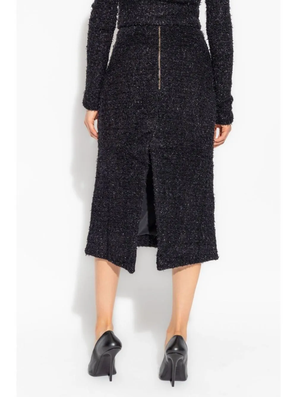   Balenciaga  Gonna midi in tweed  