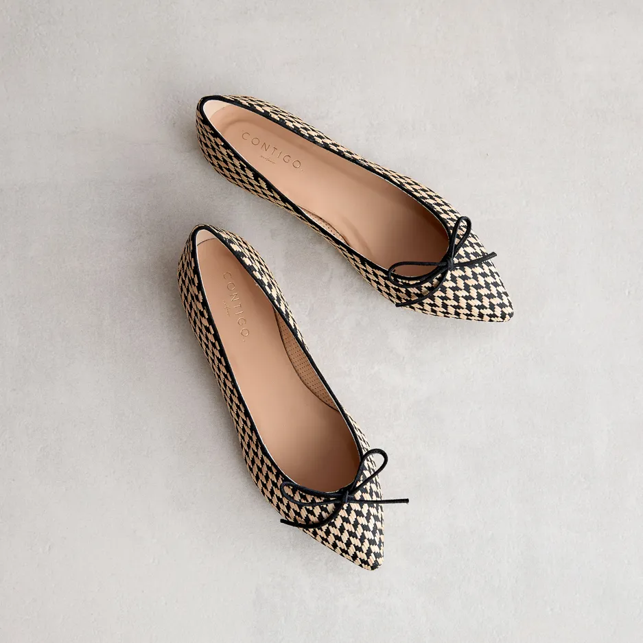 Ballerina Rafia Beige e Nera