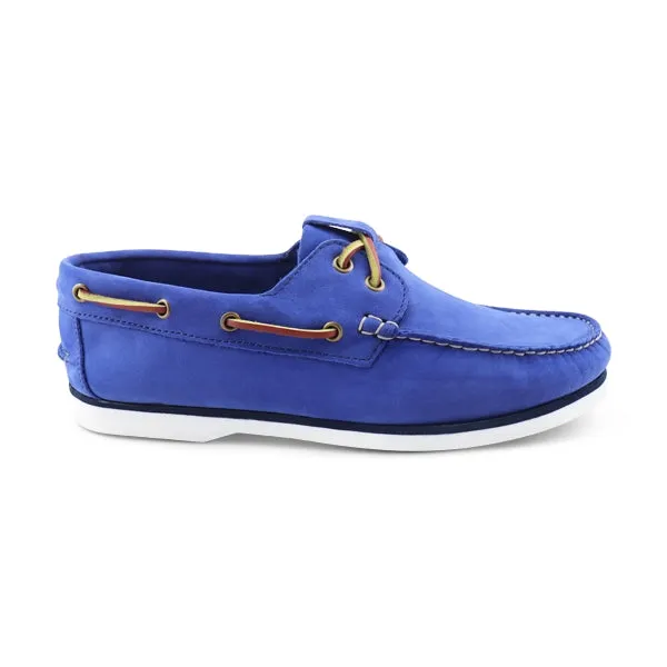 Barca in nabuk bluette