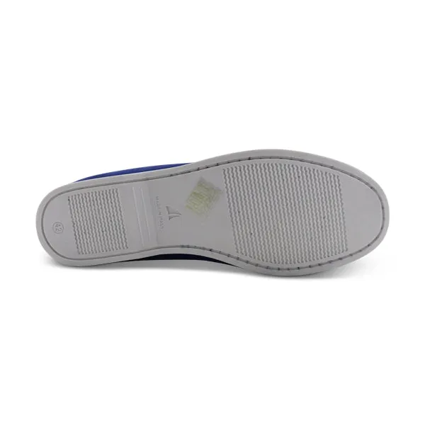 Barca in nabuk bluette