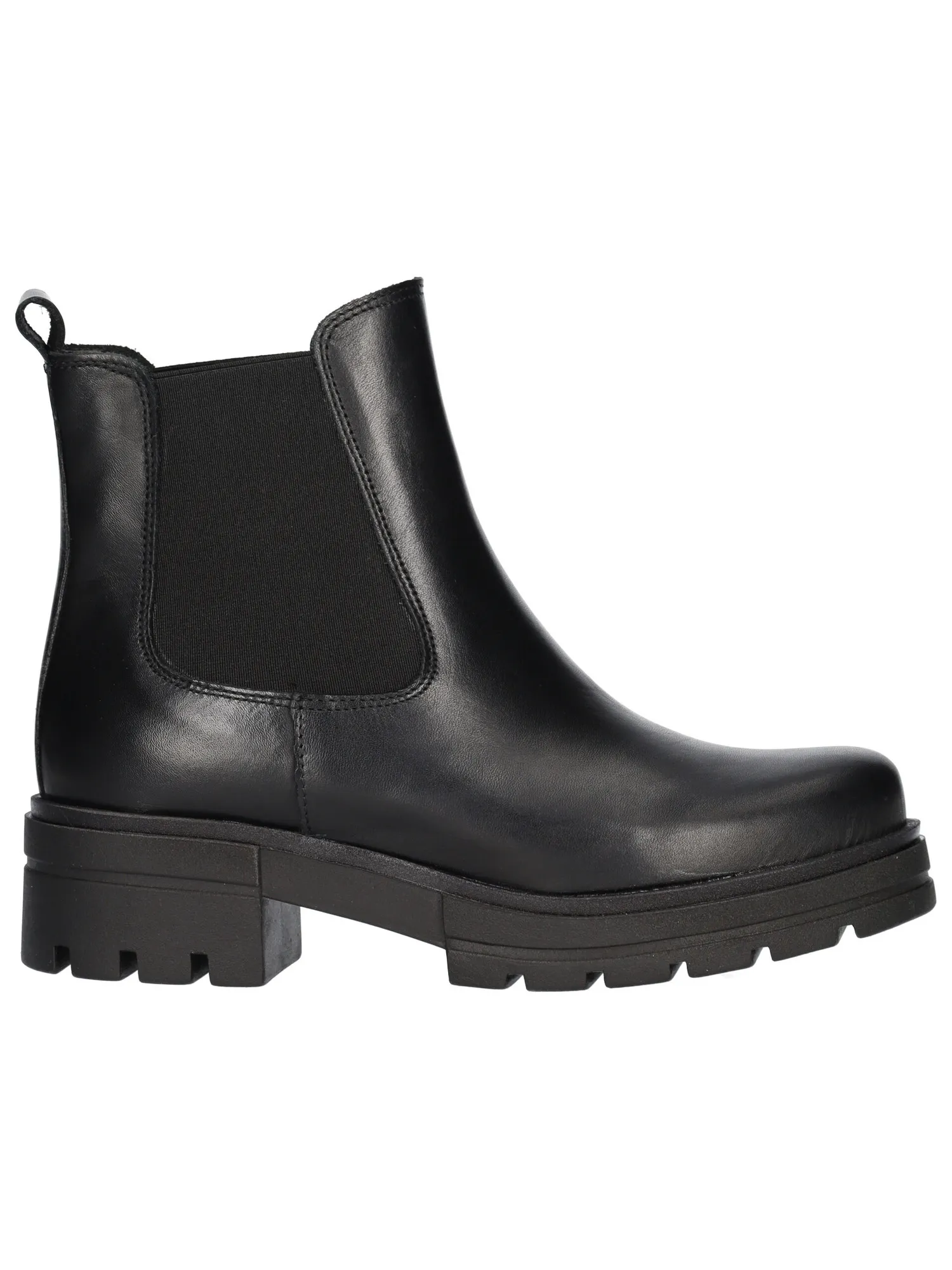 Beatles tacco largo Lace-Up da donna nero