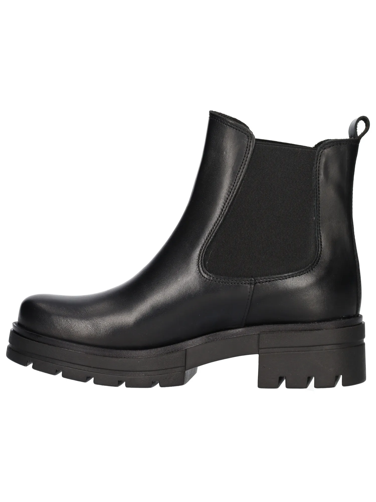 Beatles tacco largo Lace-Up da donna nero