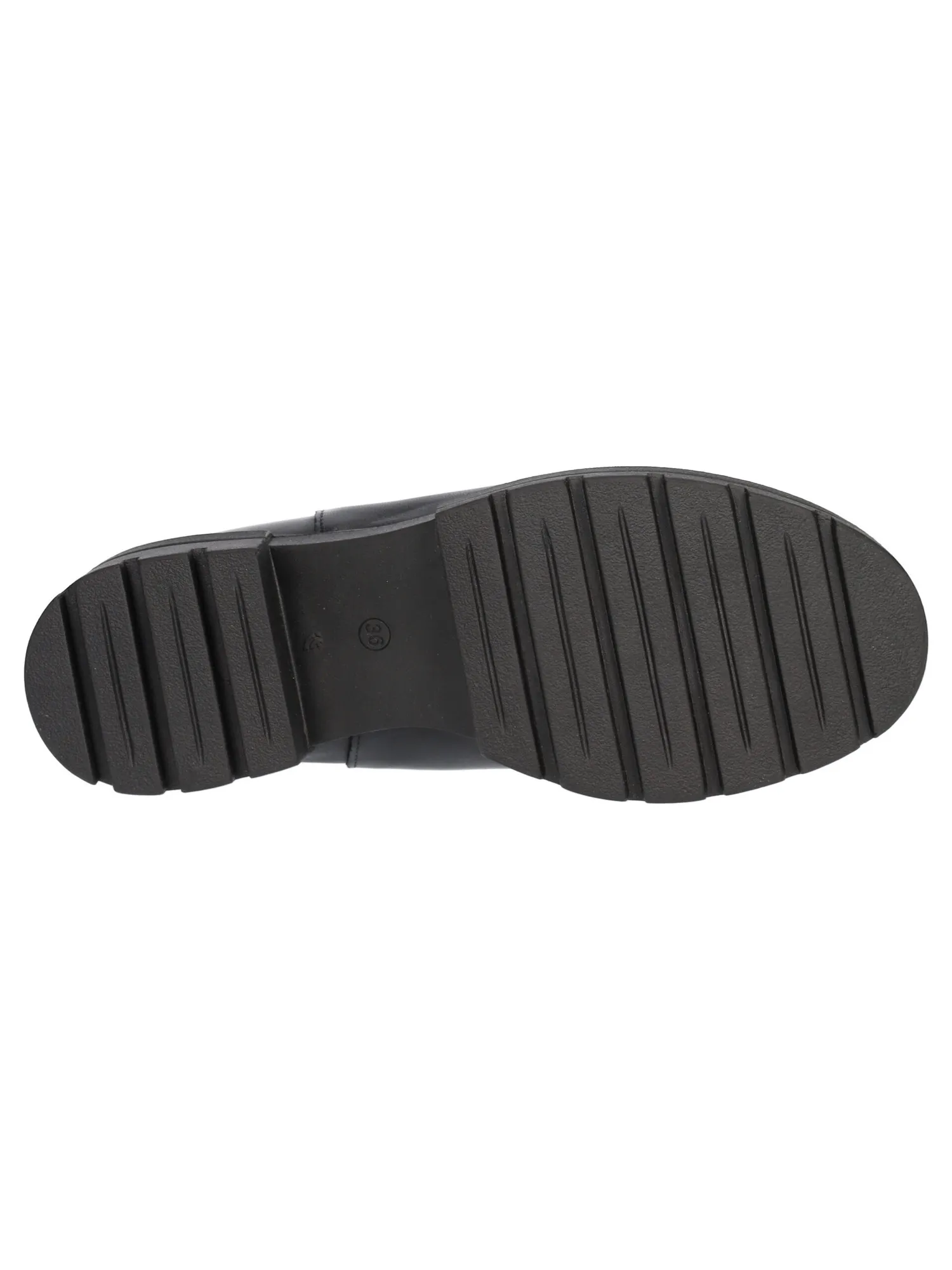 Beatles tacco largo Lace-Up da donna nero