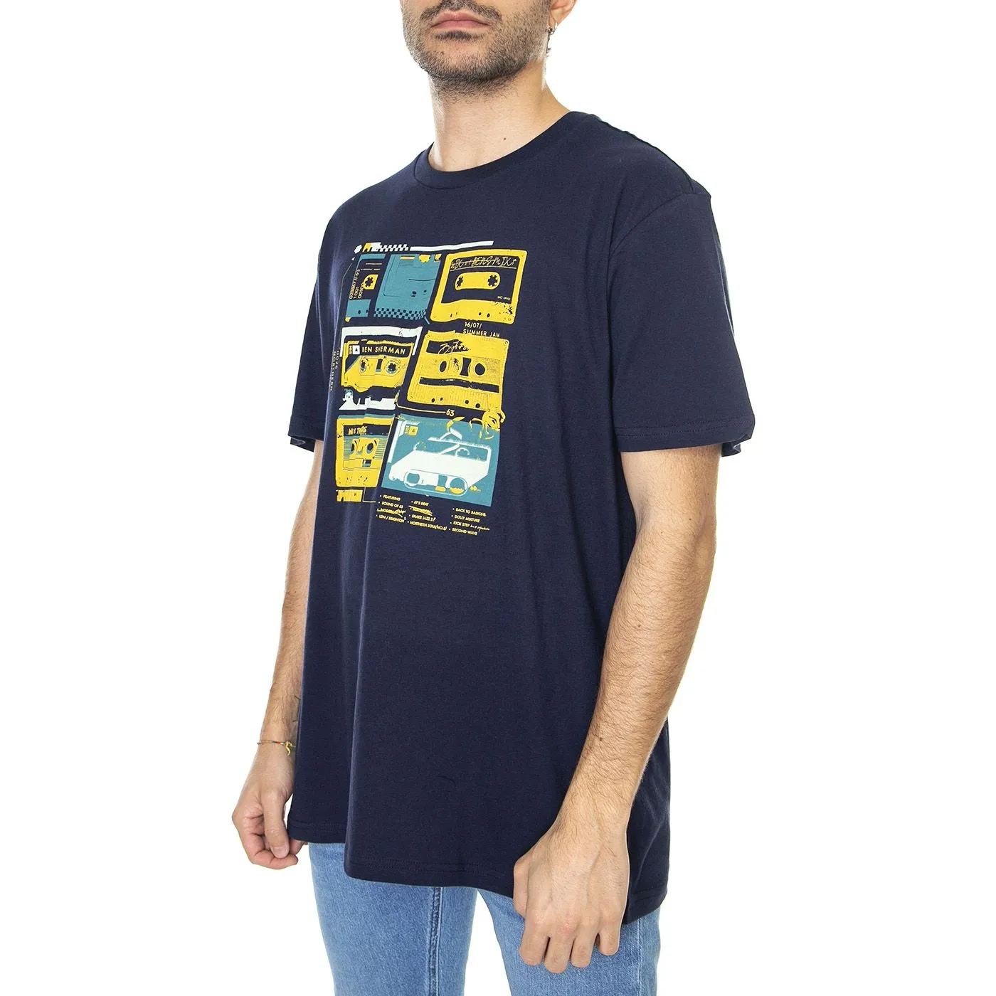 Ben Sherman The Lost Tapes Tee Marine - Maglietta Girocollo Uomo Blu    