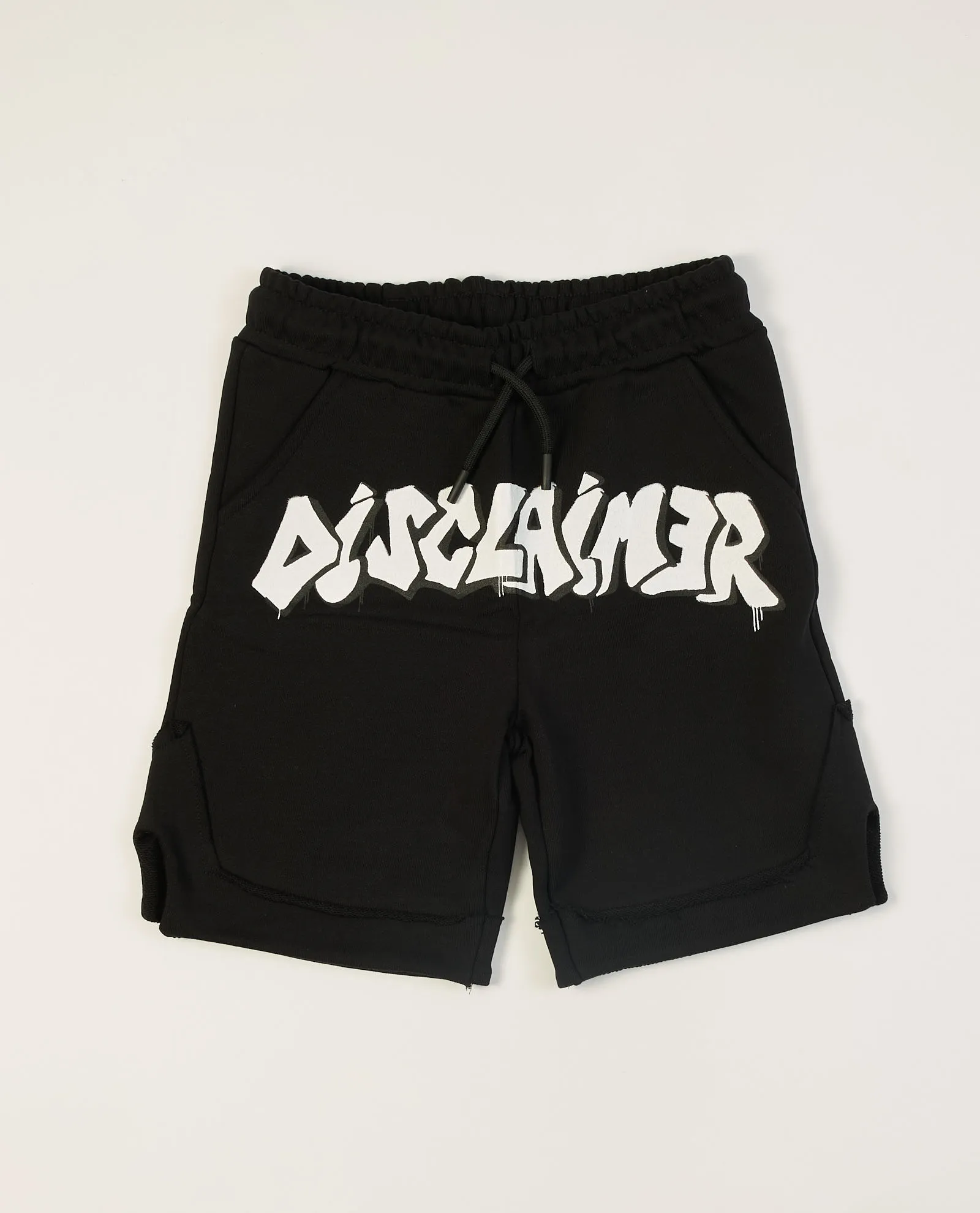 Bermuda nero Disclaimer con logo per bambini