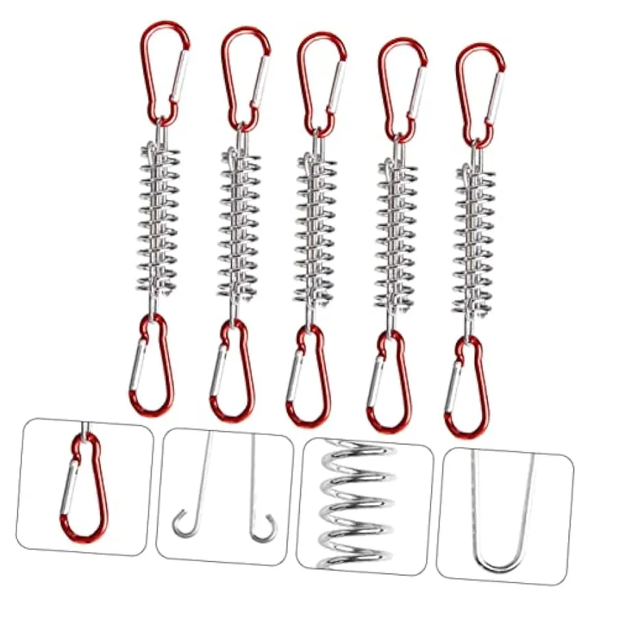 BESPORTBLE 1 Set Fibbia della Corda del Vento Primaverile Tenditore della Tenda Tenditore della Corda Fibbia a Molla a Vento per