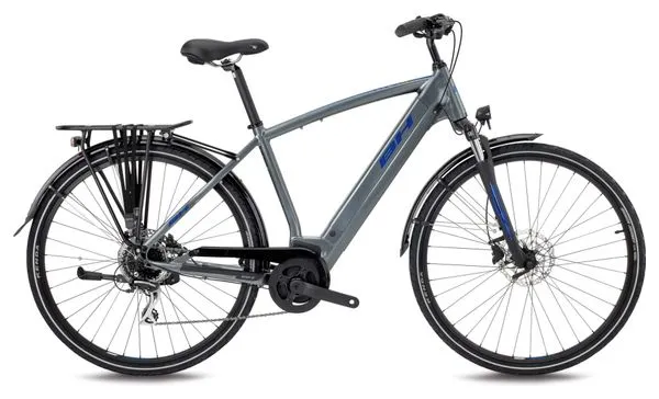 Bici elettriche da città BH Atom City Shimano Acera 8V 500 Wh 700mm Grigio