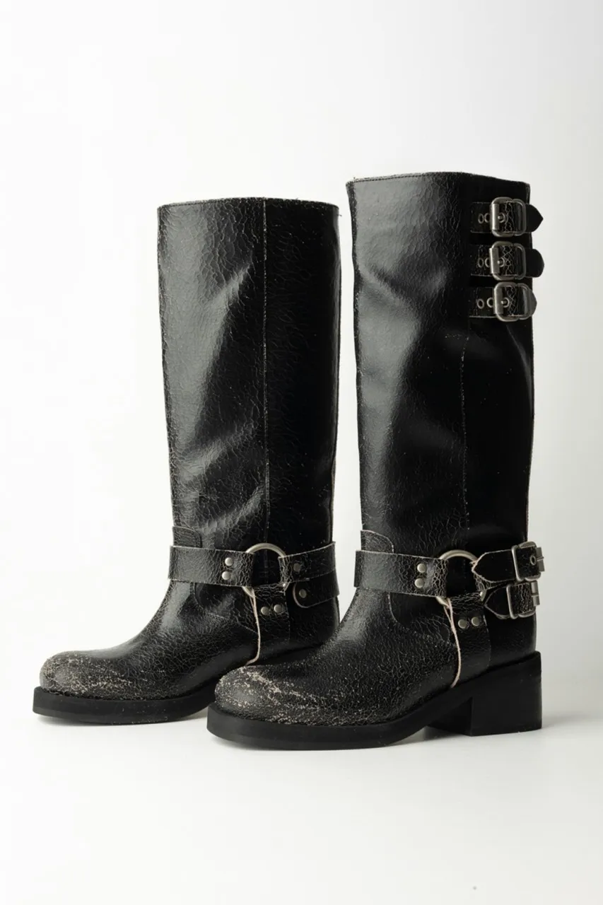 Biker con cinghie BLACK USED
