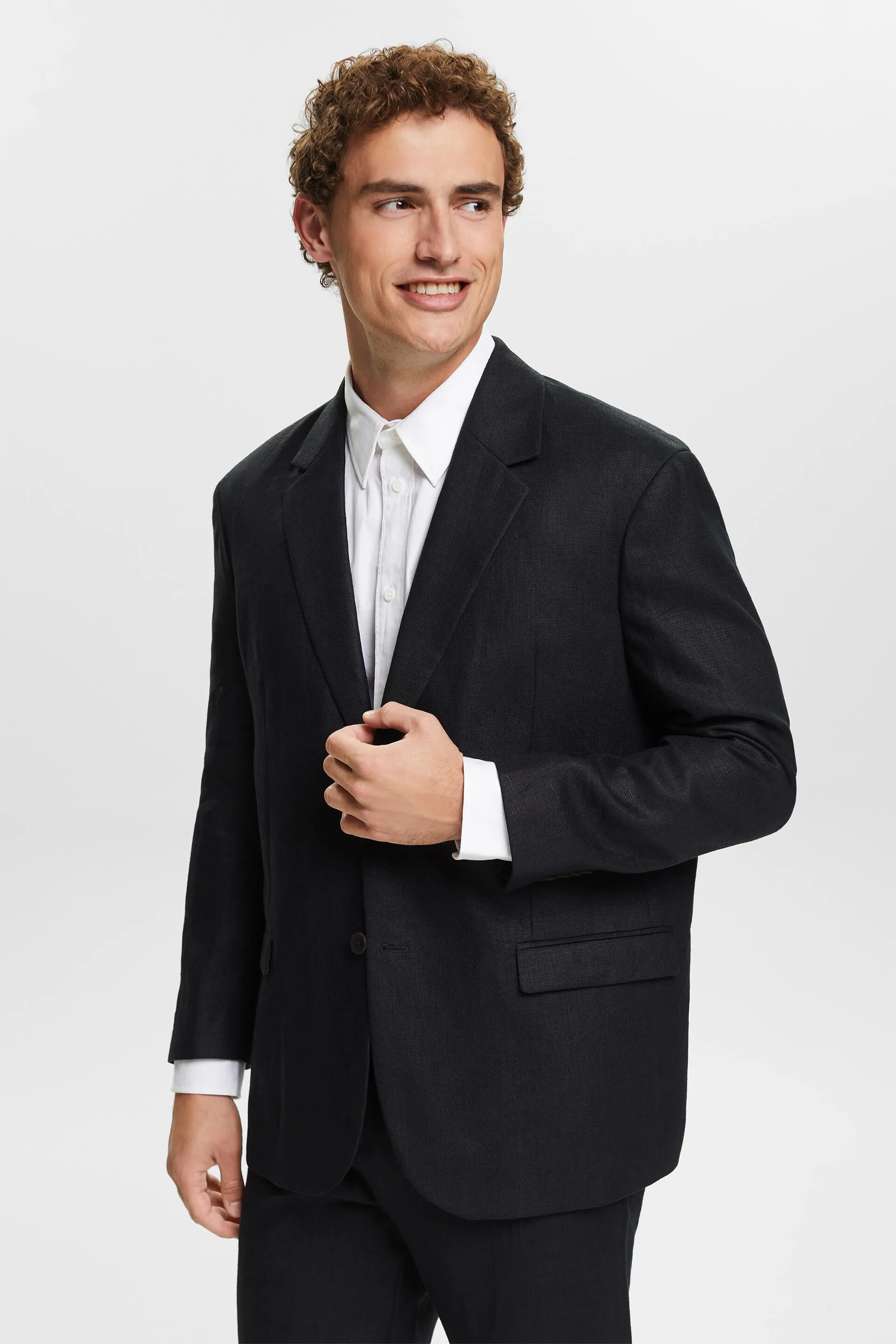 Blazer monopetto in lino