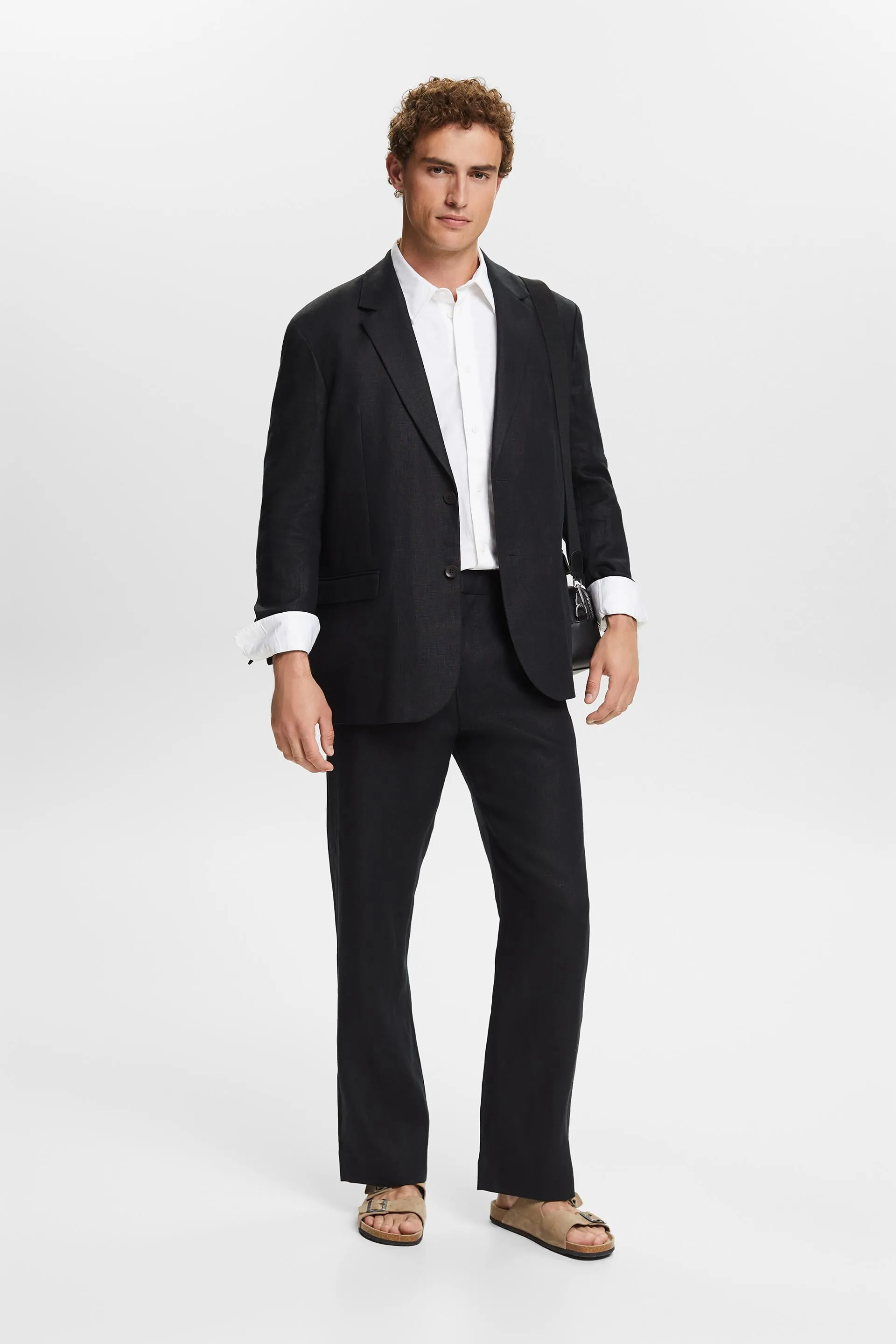 Blazer monopetto in lino