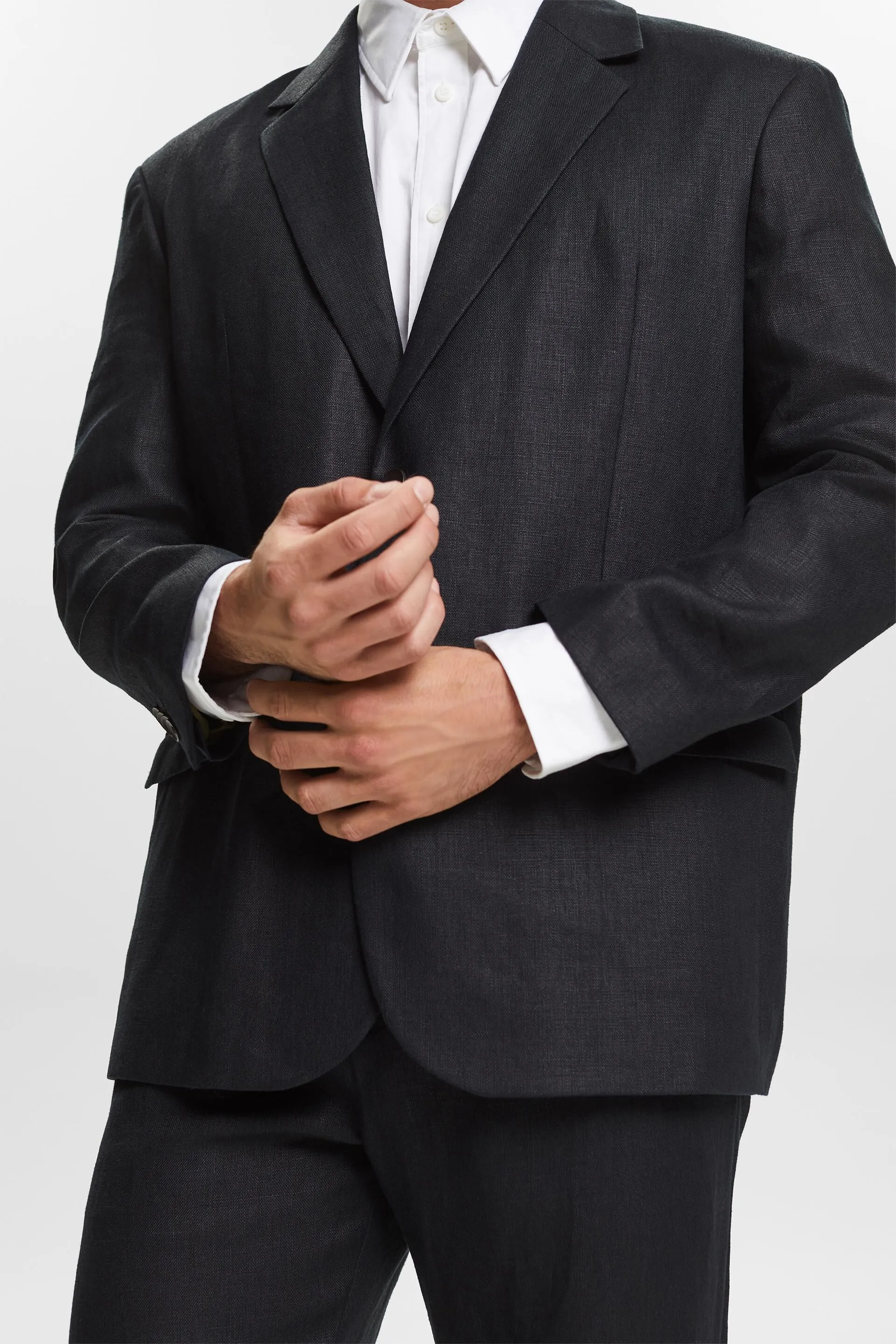 Blazer monopetto in lino