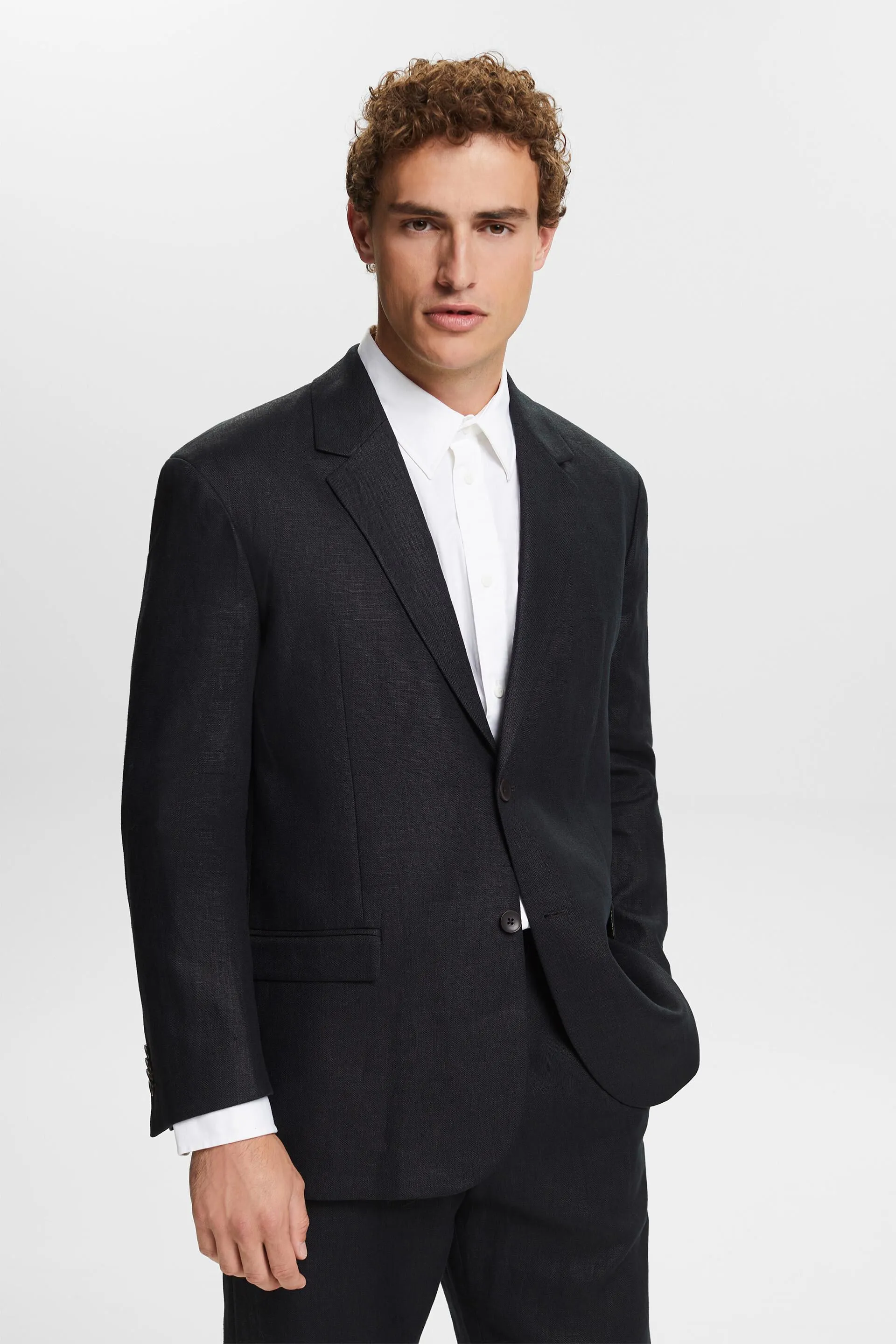 Blazer monopetto in lino