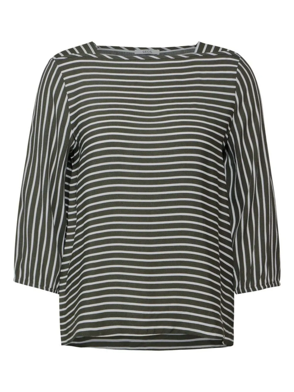 Blusa a righe a tre quarti