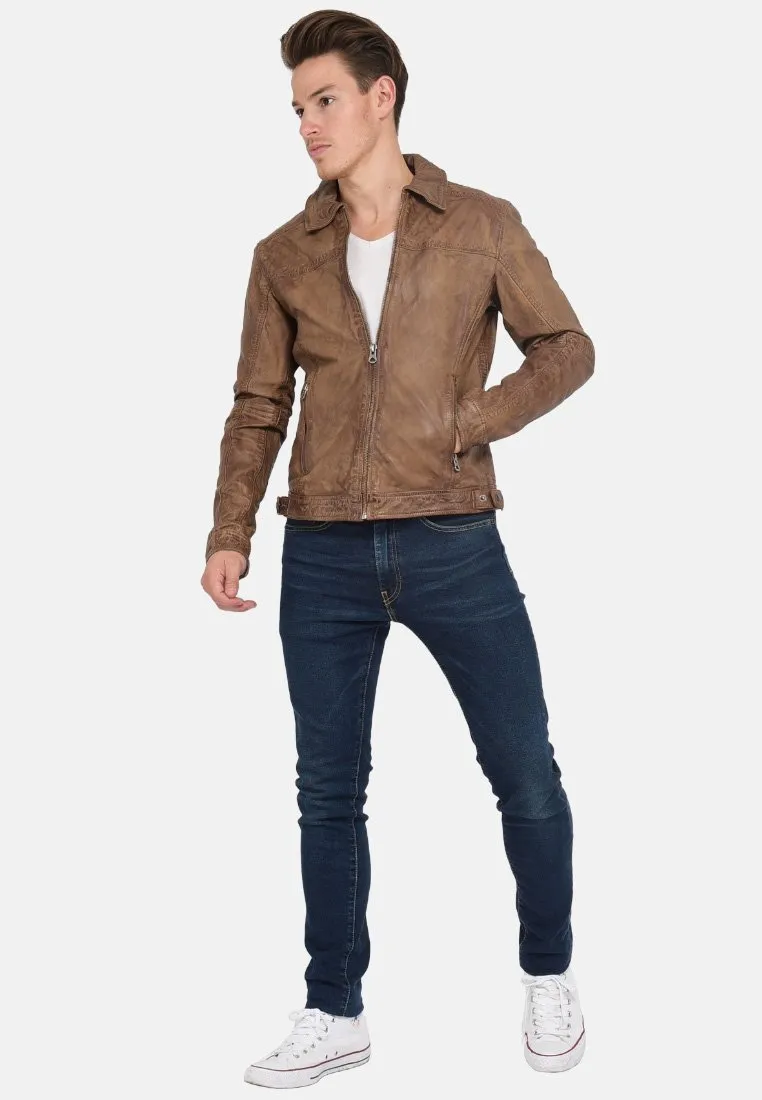 BODDY VINTAGE - Giacca di pelle