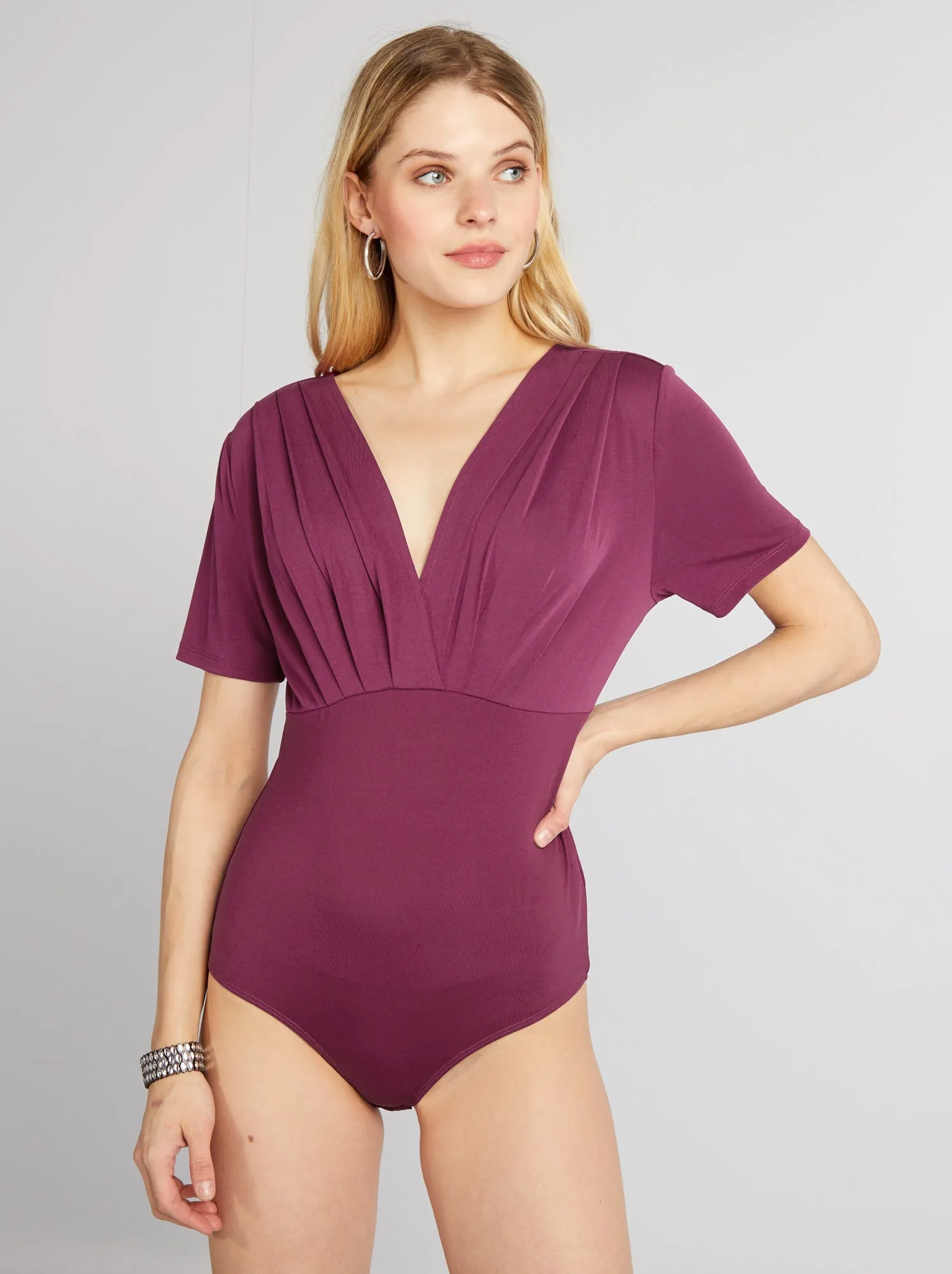 Body drappeggiato - VIOLA