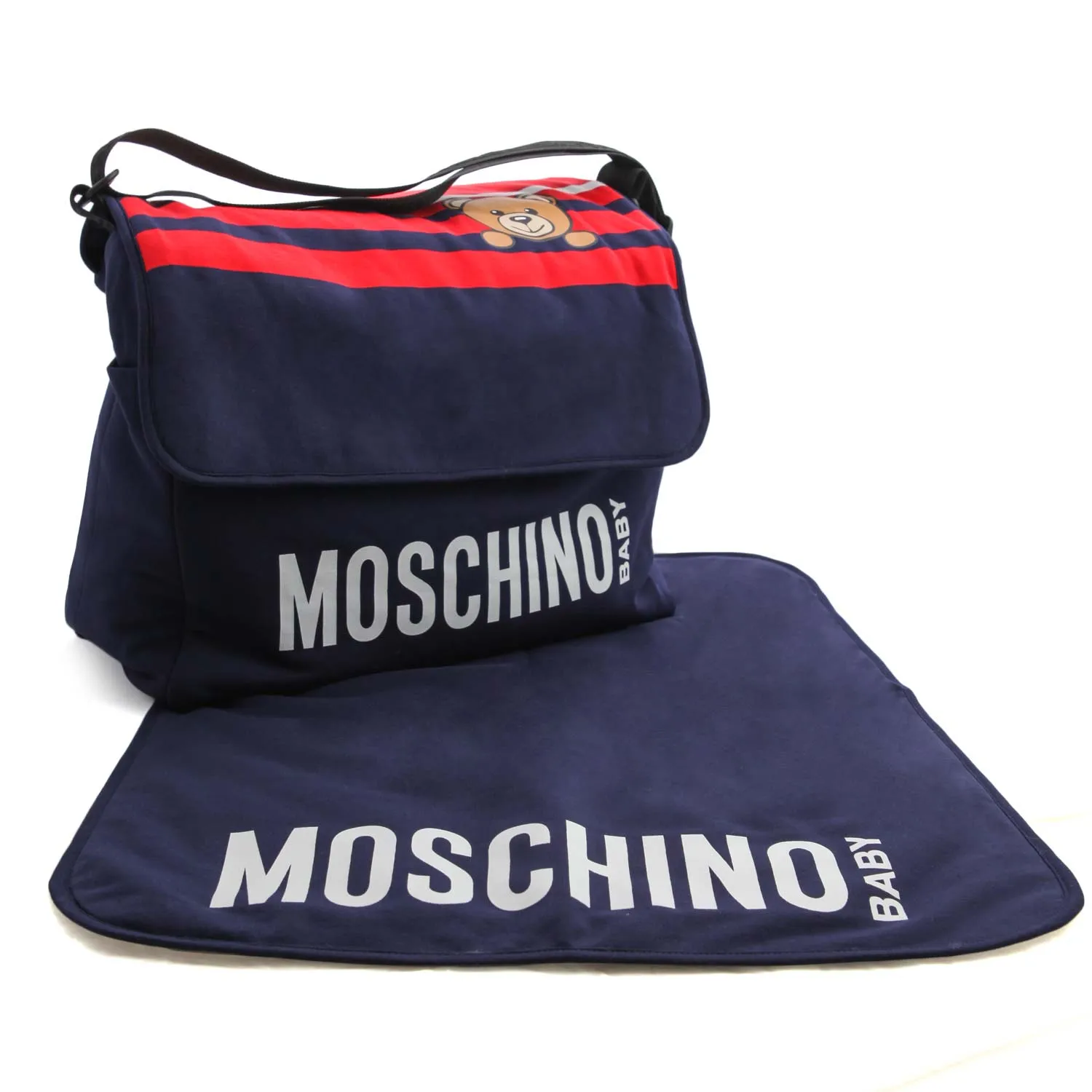 Borsa Mamma Blu Con Logo