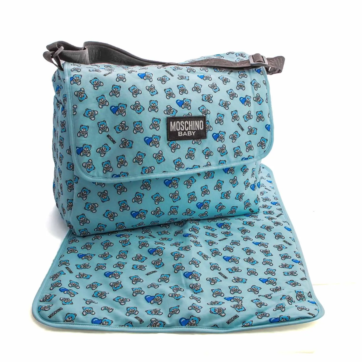 Borsa Mamma Celeste Con Logo
