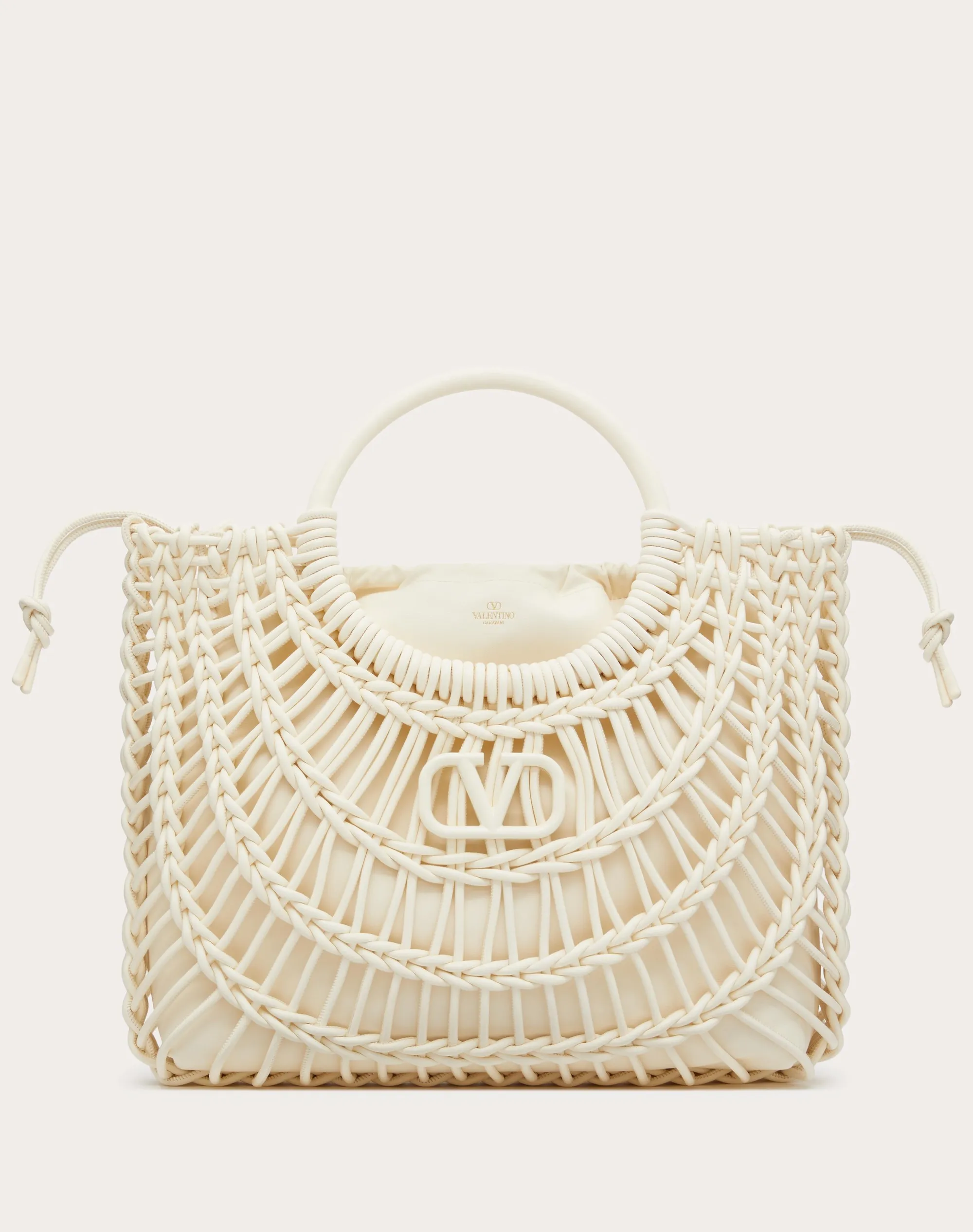 BORSA SHOPPING VALENTINO GARAVANI ALLKNOTS IN PELLE INTRECCIATA