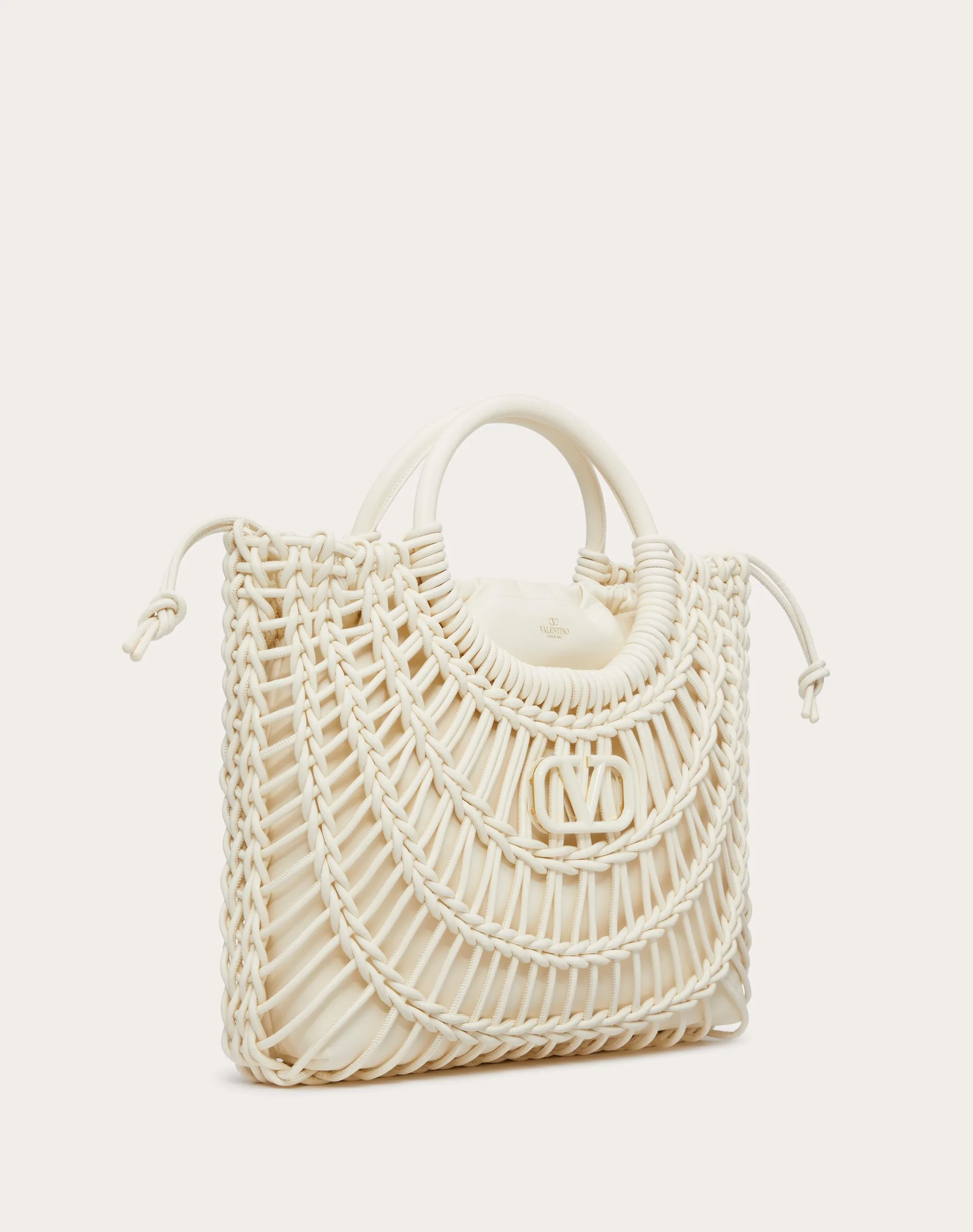 BORSA SHOPPING VALENTINO GARAVANI ALLKNOTS IN PELLE INTRECCIATA