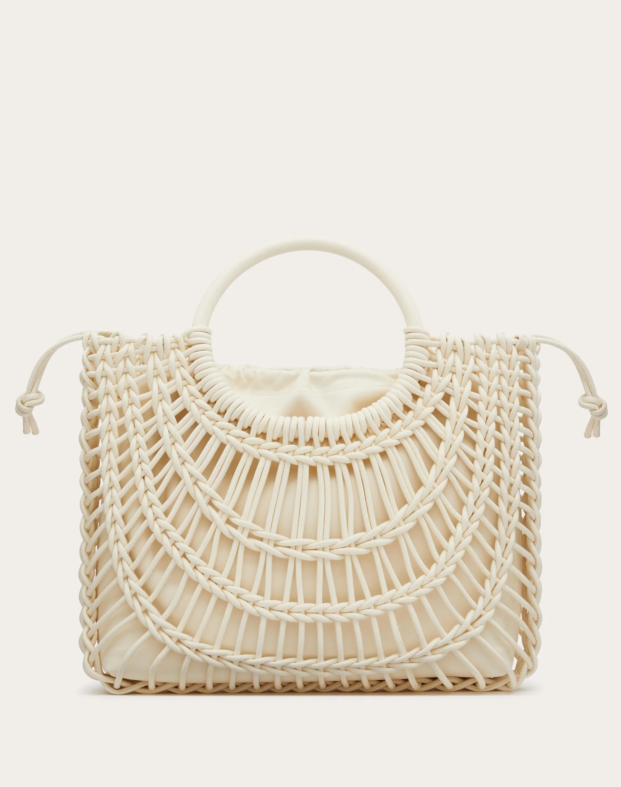 BORSA SHOPPING VALENTINO GARAVANI ALLKNOTS IN PELLE INTRECCIATA
